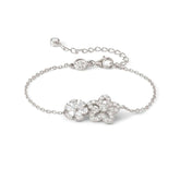 Nomination SWEETMADAME Armband aus 925er Silber, dazu 2 mit Cubic Zirkonia verzierte Schmuckelemente (010_Blume)